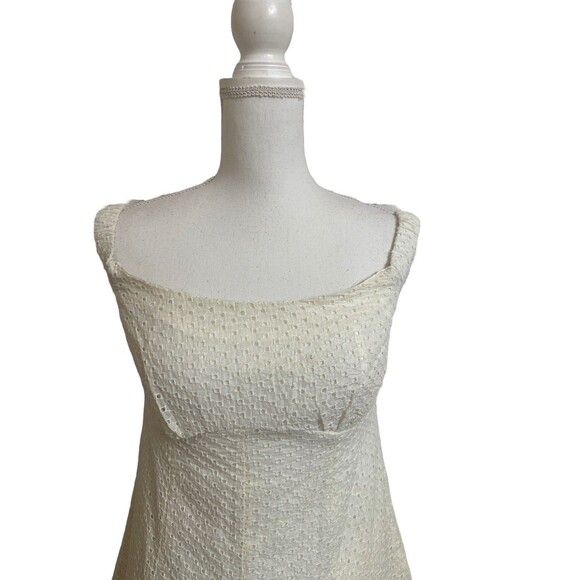 NWT Free People Women's M Berry Kiss Ivory Off-The-Shoulder Mini Dress NEW $128 - Picture 9 of 10